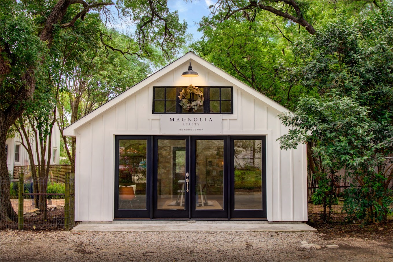 Front view of Magnolia Realty's Austin Hill Country Office