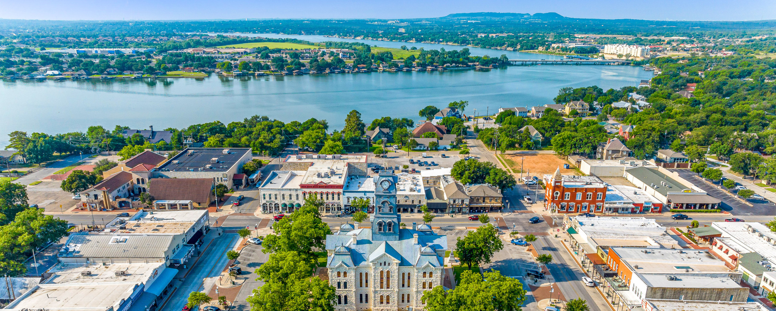 Top view of The Granbury, Texas Square
