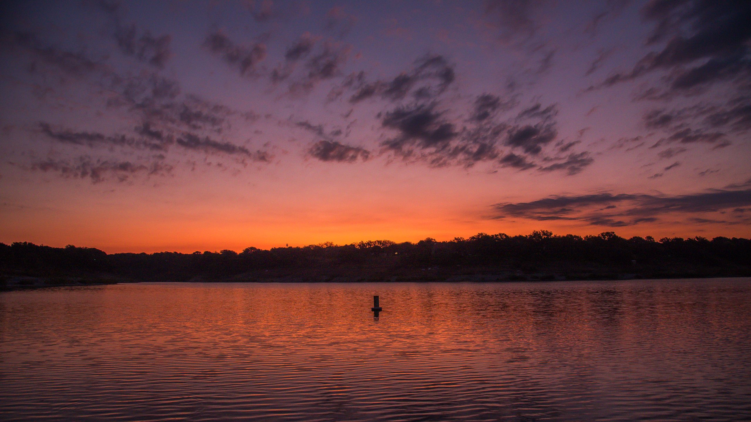 Sunset view of Lake Belton